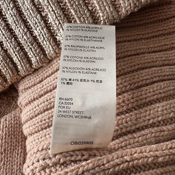Free People Gold Long Sleeve Sweater Dress, M - Picture 7 of 7